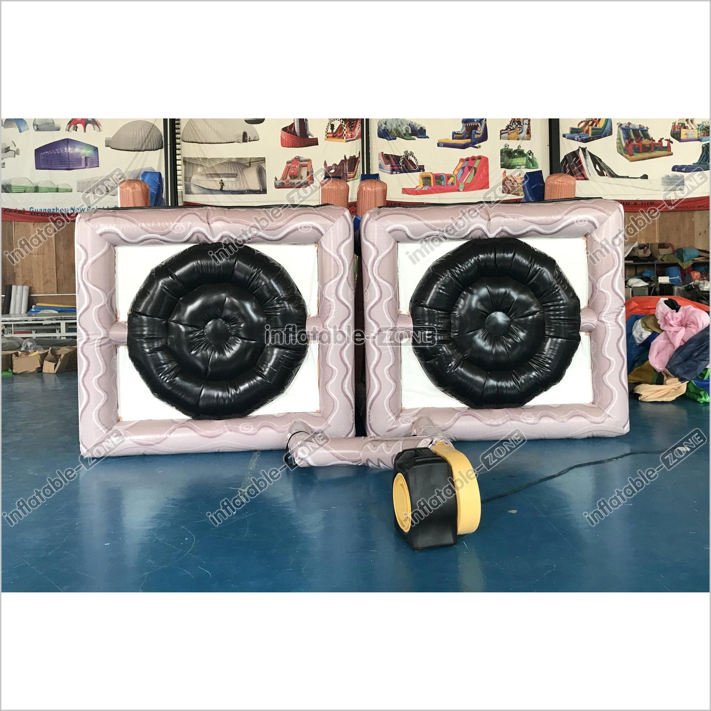 Interactive Inflatable Double Battle Axes Throwing Games Inflatable Target Shoot Axe Dart For Party - Inflatable-Zone