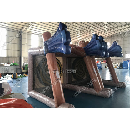 Interactive Inflatable Double Battle Axes Throwing Games Inflatable Target Shoot Axe Dart For Party - Inflatable-Zone