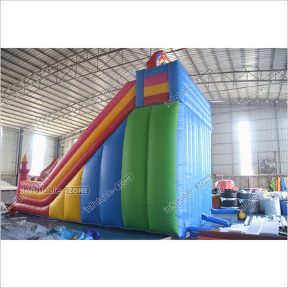 Colorful Double Slide Inflatable Bouncer Blow Up Jumper Crazy Ferris Wheel Inflatable Bouncy Castle Slide - Inflatable-Zone