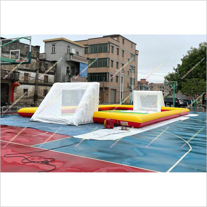 Football Ground Inflatable Pitch Backyard Sports Games Inflatable Soap Soccer Field Rental - Inflatable-Zone