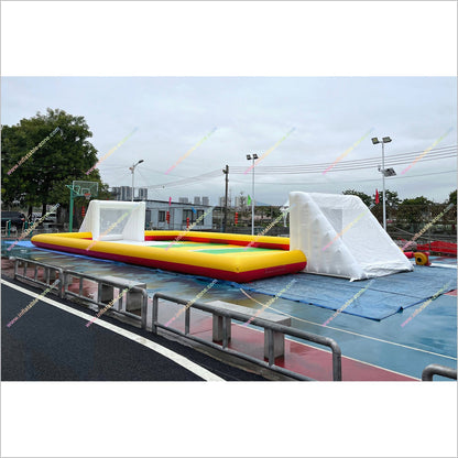 Football Ground Inflatable Pitch Backyard Sports Games Inflatable Soap Soccer Field Rental - Inflatable-Zone