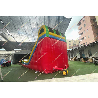 Giant Inflatable Double Lane Slide Funny Interesting Commercial Inflatable Big Blow Up Slide Rental