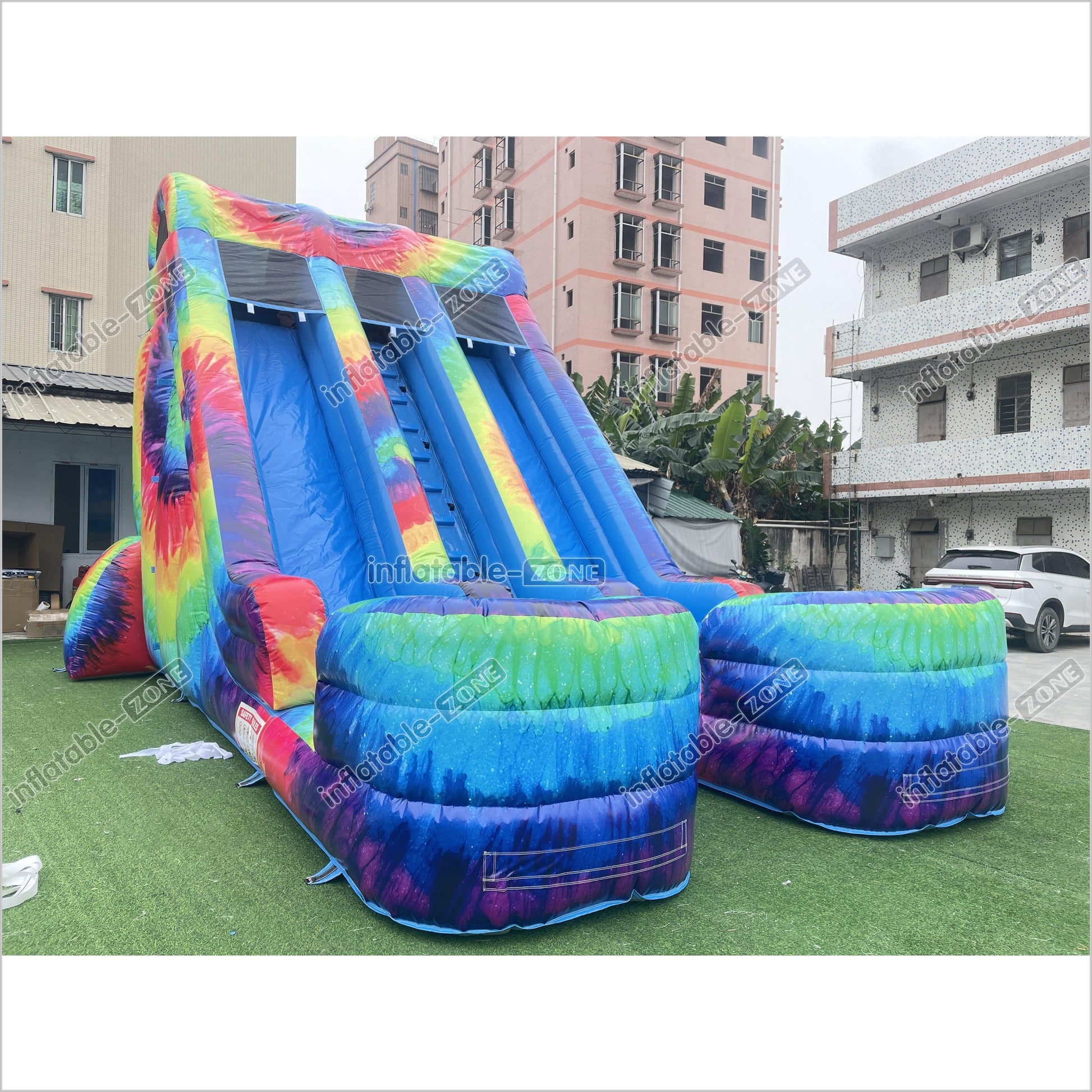 Commercial Inflatable Double Slide Outdoor Inflatable Big Slide Giant Inflatable Dry Slide For Kids - Inflatable-Zone