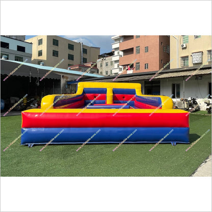Gladiators Inflatables Bungee Run Joust Combo Interactive Activity Jousting Inflatable Rental Near Me