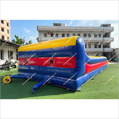 Gladiators Inflatables Bungee Run Joust Combo Interactive Activity Jousting Inflatable Rental Near Me