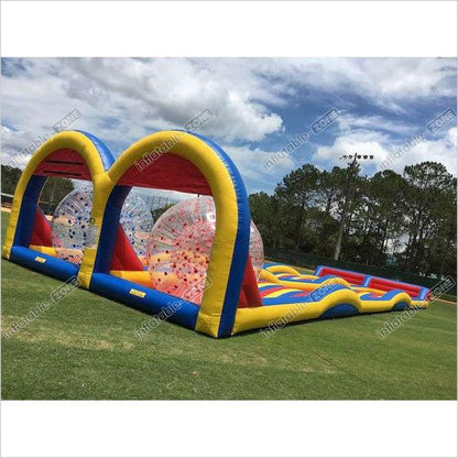 Inflatable Zorb Ball Ramp Game,Inflatable Zorbing Ball Race Track