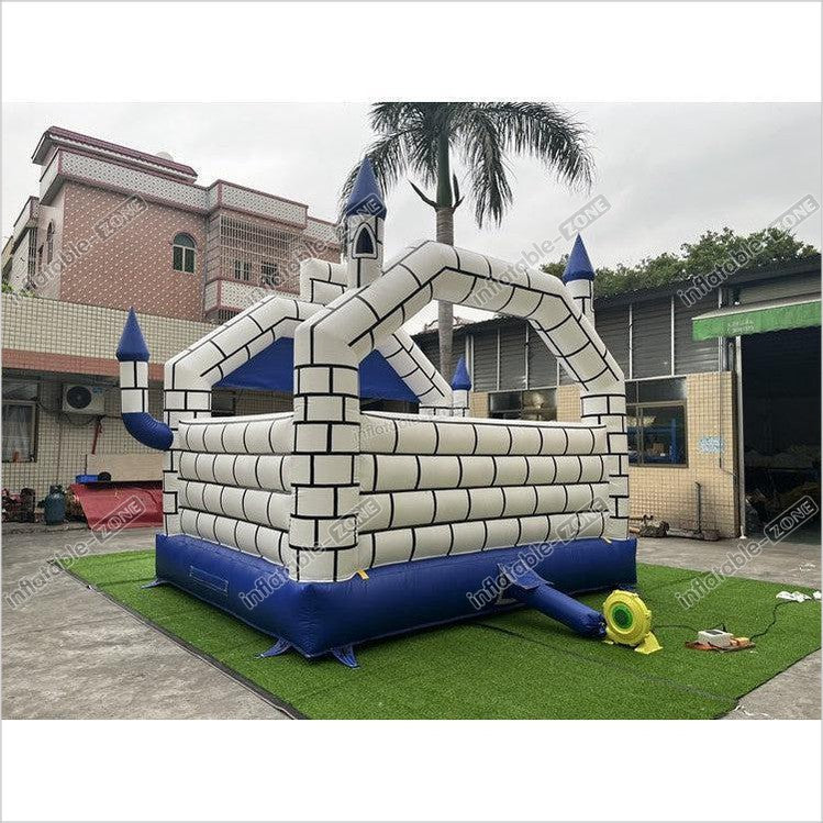 Commercial Outdoor Blue Bounce House,Commercial Bouncy Castles