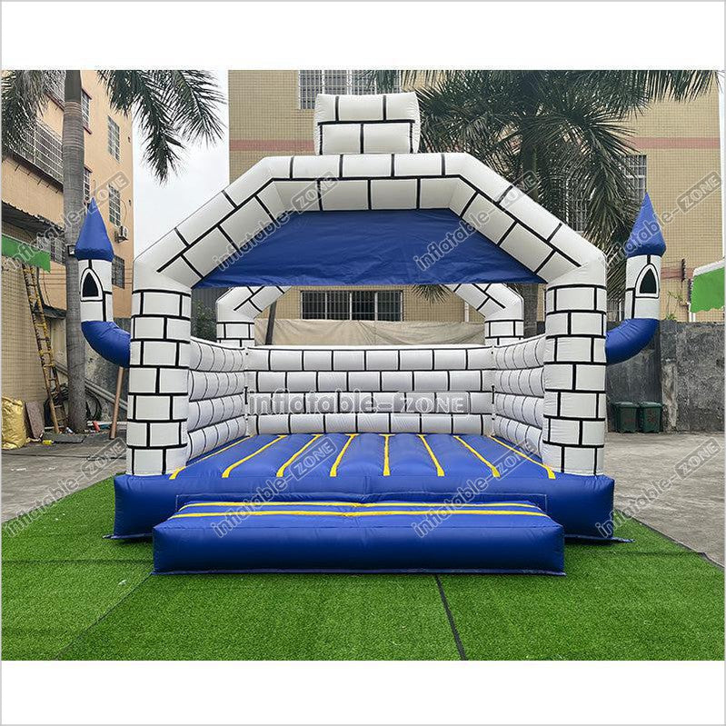 Commercial Outdoor Blue Bounce House,Commercial Bouncy Castles