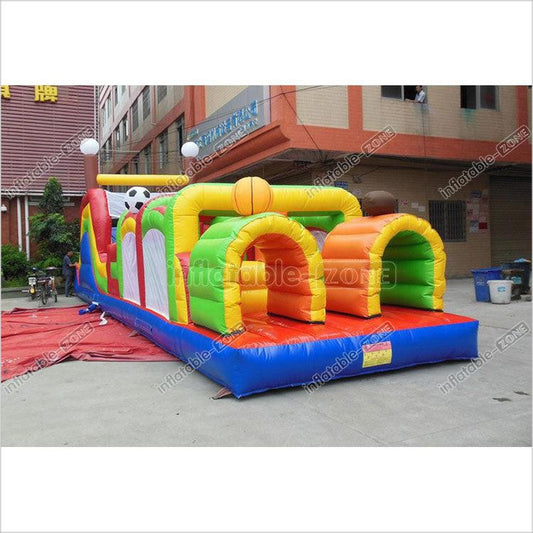 Inflatable Obstacle Course Inflatable Two Arched Door Channel Obstacle Inflatable Game
