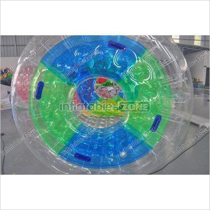 Transparent inflatable water roller, inflatable clear water rolling tube