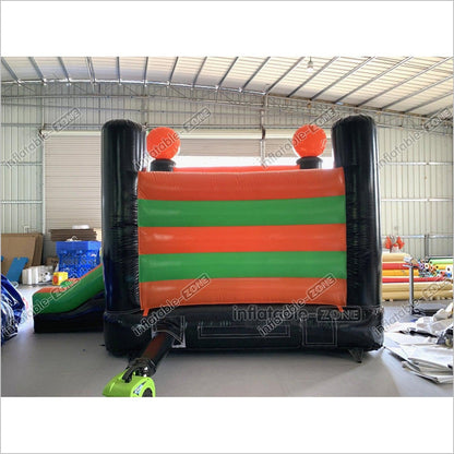 Halloween Inflatable House Pumpkin Jump N Slide Bouncer Party Time Bouncy Castle Park Amusement Trampoline Slide Combo - Inflatable-Zone