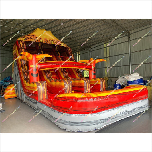Volcano Hybrid Huge Inflatable Water Slides Blow Up Swimming Pool Water Slide Inflatables For Rent Near Me