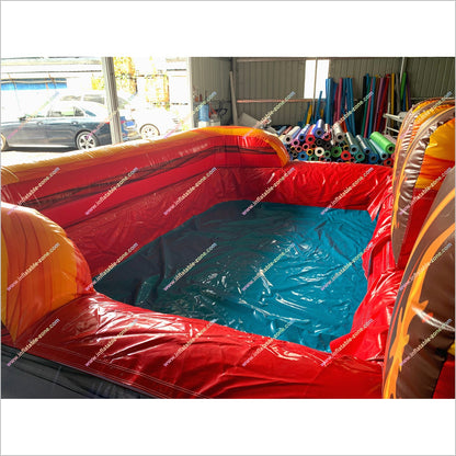 Volcano Hybrid Huge Inflatable Water Slides Blow Up Swimming Pool Water Slide Inflatables For Rent Near Me