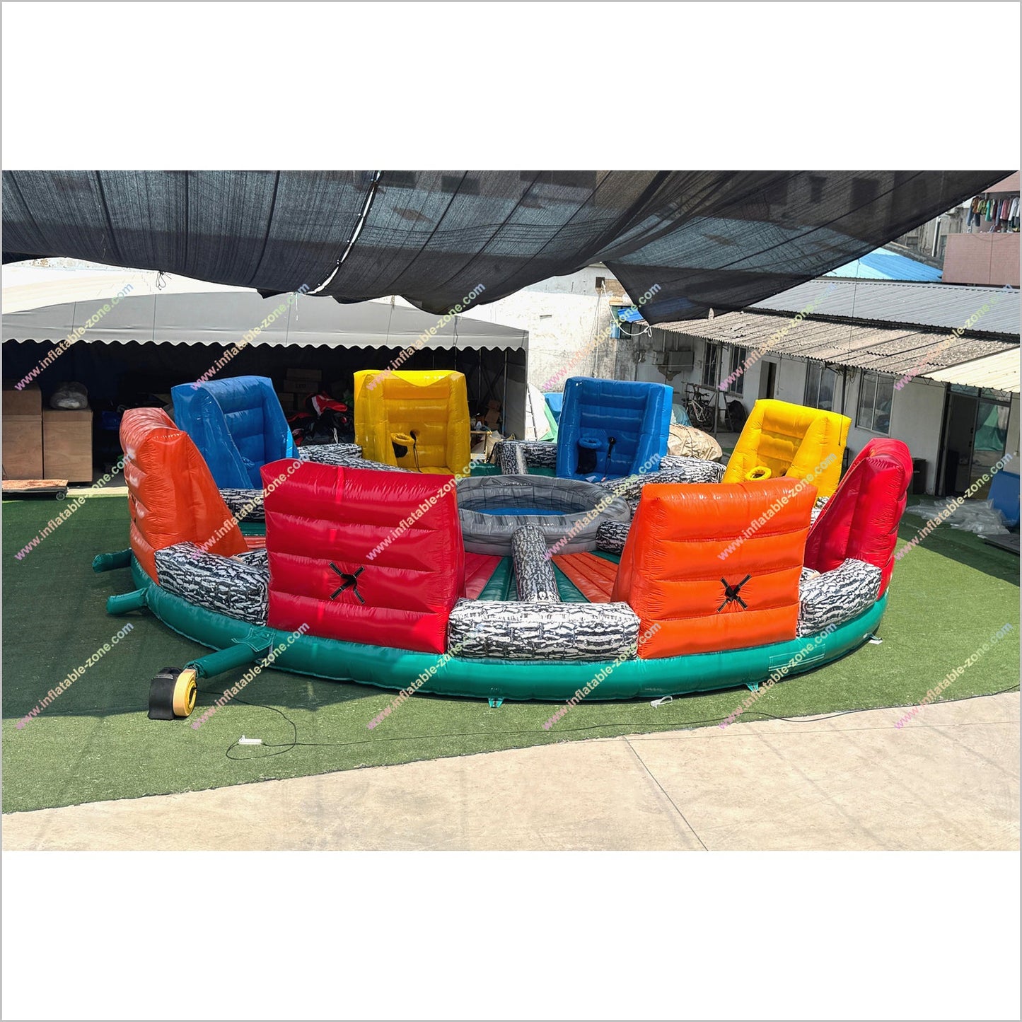 Hungry Hippo Inflatable Game Team Building Challenges Sports Center Hippo Chow Down Inflatable For Sale - Inflatable-Zone
