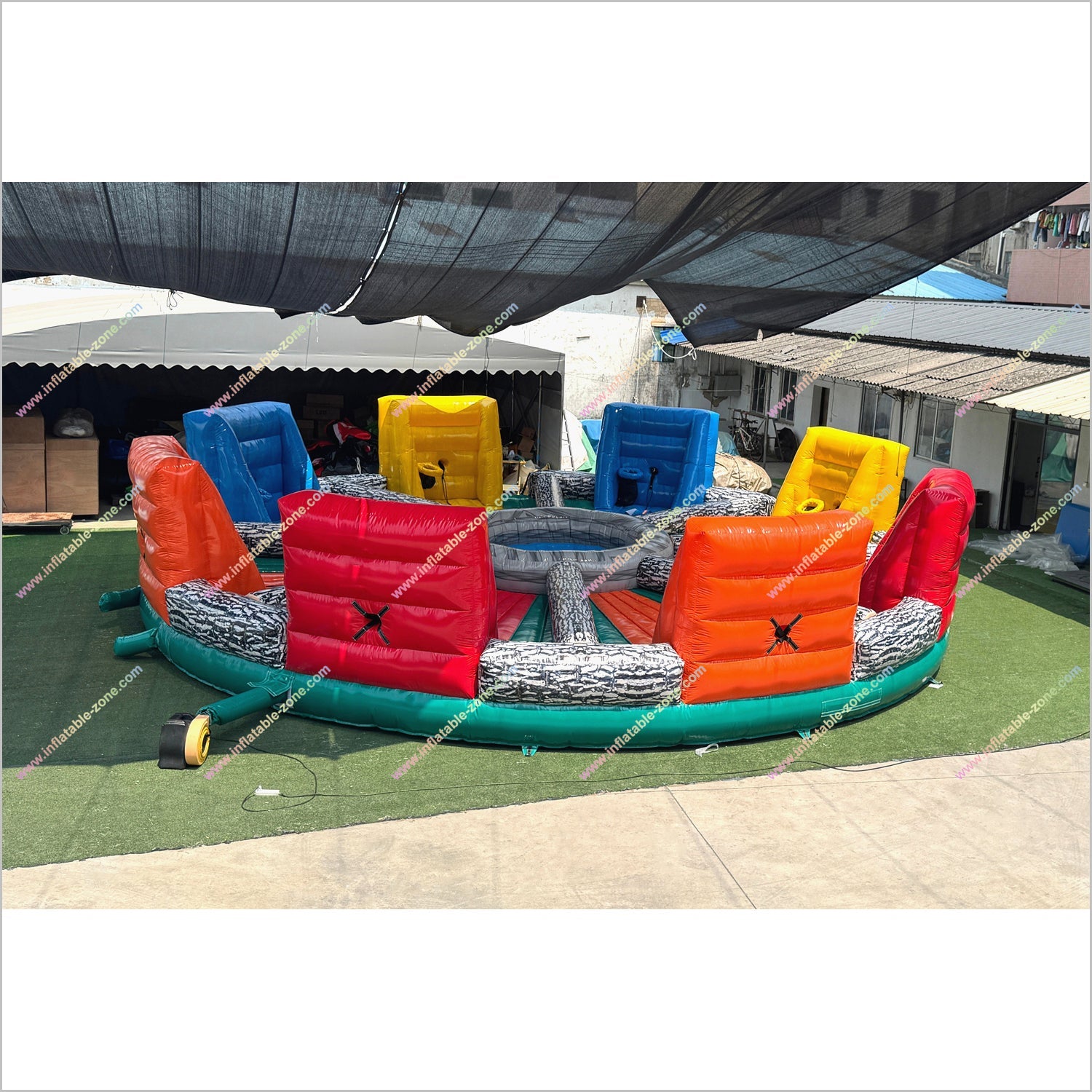 Hungry Hippo Inflatable Game Team Building Challenges Sports Center Hippo Chow Down Inflatable For Sale - Inflatable-Zone