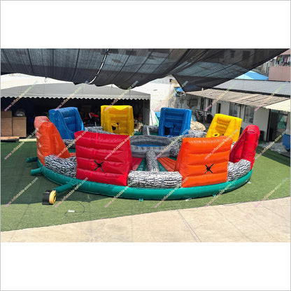 Hungry Hippo Inflatable Game Team Building Challenges Sports Center Hippo Chow Down Inflatable For Sale - Inflatable-Zone