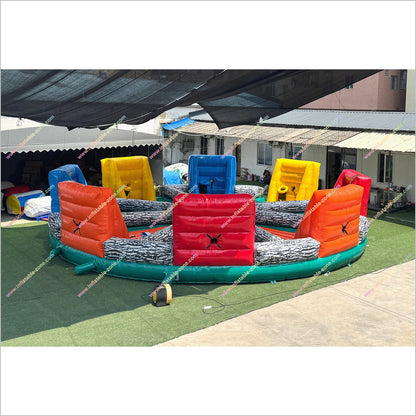 Hungry Hippo Inflatable Game Team Building Challenges Sports Center Hippo Chow Down Inflatable For Sale - Inflatable-Zone