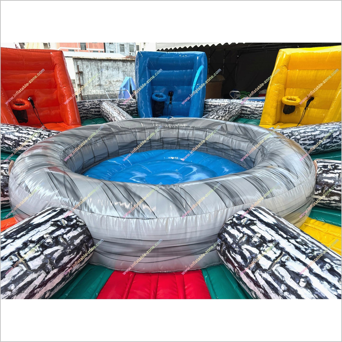 Hungry Hippo Inflatable Game Team Building Challenges Sports Center Hippo Chow Down Inflatable For Sale - Inflatable-Zone
