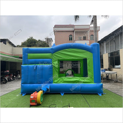 Inflatable Bouncy Castles Green Jumping Castle Indoor Bouncy House - Inflatable-Zone