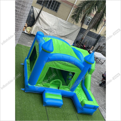 Inflatable Bouncy Castles Green Jumping Castle Indoor Bouncy House - Inflatable-Zone