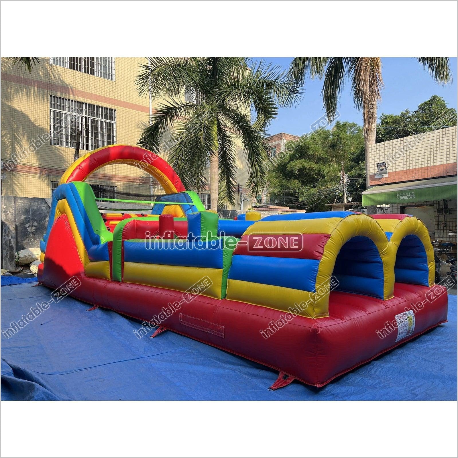 Inflatable Obstacle Course Sports Games Race With Obstacles Course Bounce House - Inflatable-Zone