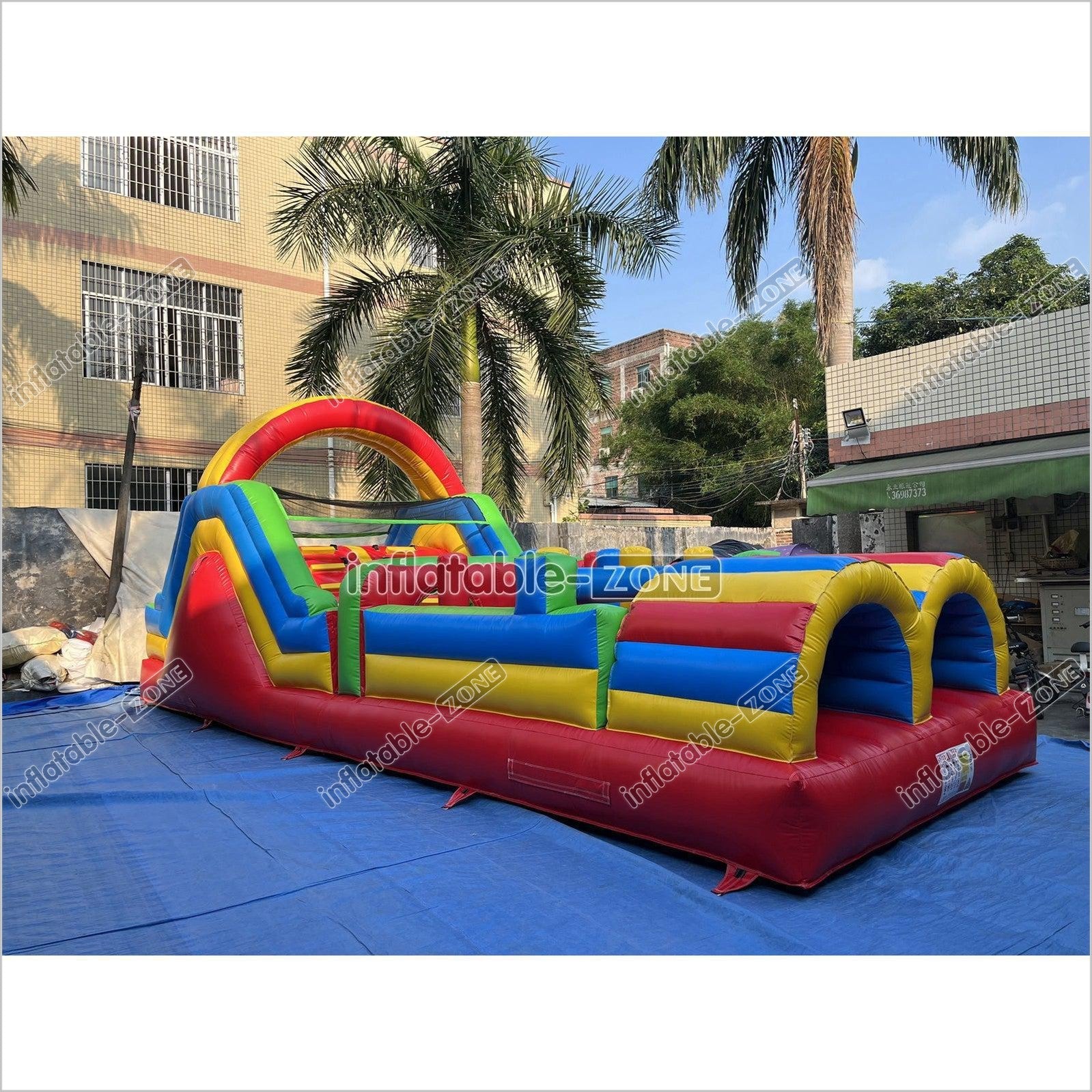Inflatable Obstacle Course Sports Games Race With Obstacles Course Bounce House - Inflatable-Zone