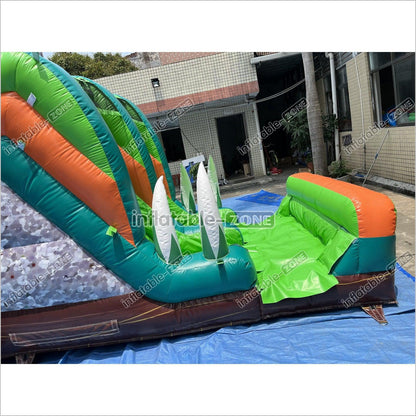Inflatable Dinosaur Bounce House With Slide Rainforest Bouncy House - Inflatable-Zone