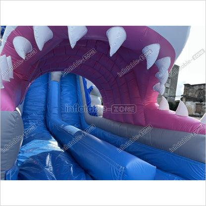 Inflatable Shark Water Slide Shark Blow Up Water Slide Shark Bounce House Water Slide - Inflatable-Zone