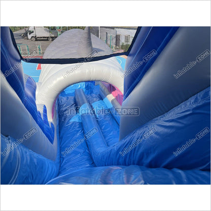 Inflatable Shark Water Slide Shark Blow Up Water Slide Shark Bounce House Water Slide - Inflatable-Zone