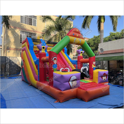 Inflatable Slide Blow Up Jumper House Inflatable Amusement Park Bouncy Castle With Slide - Inflatable-Zone