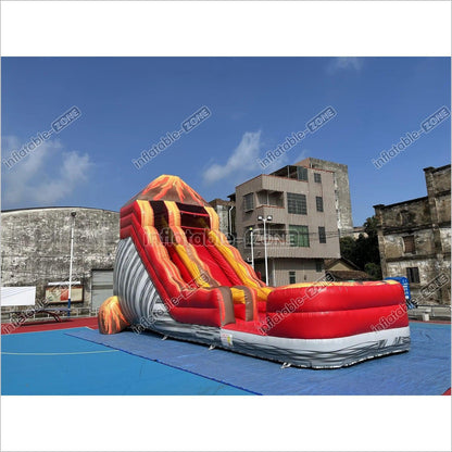 Inflatable Outdoor Water Slides, Commercial Water Slide With Inflatable Pool Combo - Inflatable-Zone