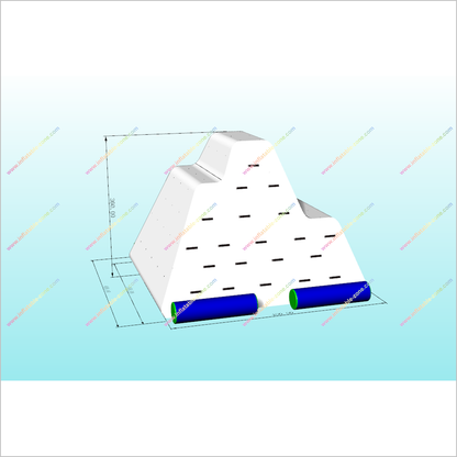Climbing Challenge Iceberg Game Inflatable Water Park Slide Inflatable Floating Iceberg Blow Up Water Toy