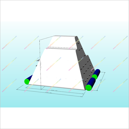 Climbing Challenge Iceberg Game Inflatable Water Park Slide Inflatable Floating Iceberg Blow Up Water Toy