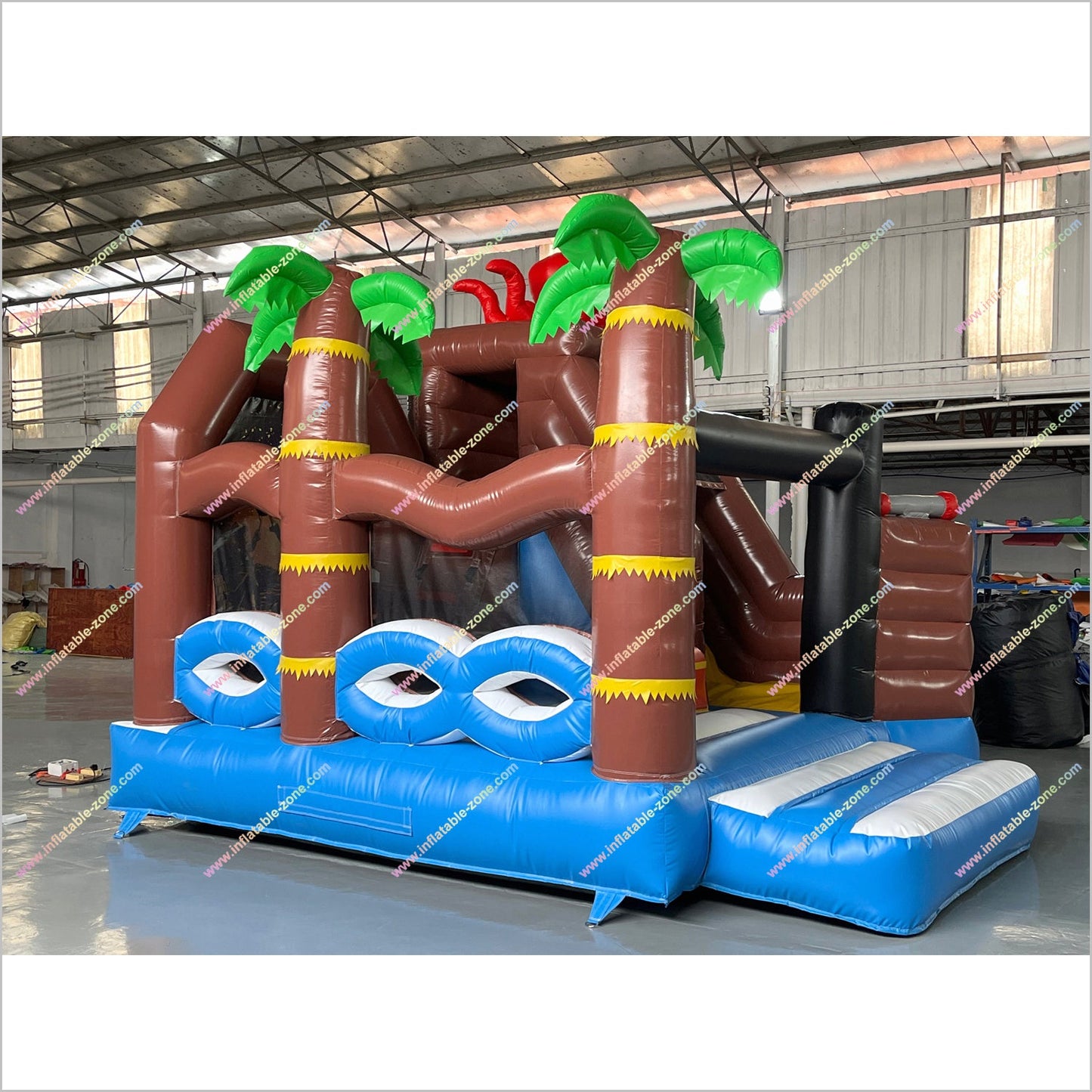 Indoor Inflatable Castle Party Pirate Bounce House Slide Inflatable Combo Jump N Slide Dry Bouncer