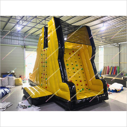 Party Sport Inflatable Climbing Mountain Amusement Park Game Indoor Rock Climbing Wall With Slide - Inflatable-Zone