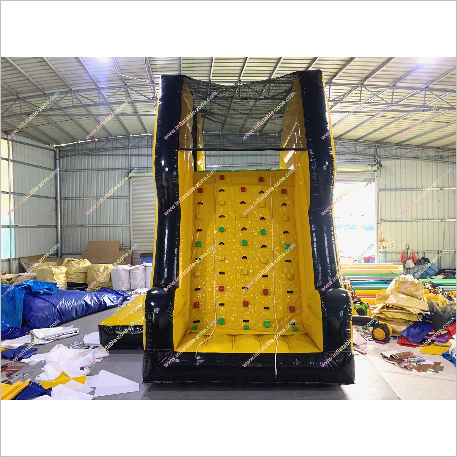 Party Sport Inflatable Climbing Mountain Amusement Park Game Indoor Rock Climbing Wall With Slide - Inflatable-Zone