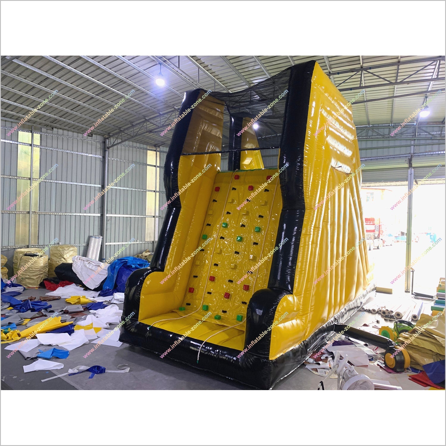 Party Sport Inflatable Climbing Mountain Amusement Park Game Indoor Rock Climbing Wall With Slide - Inflatable-Zone