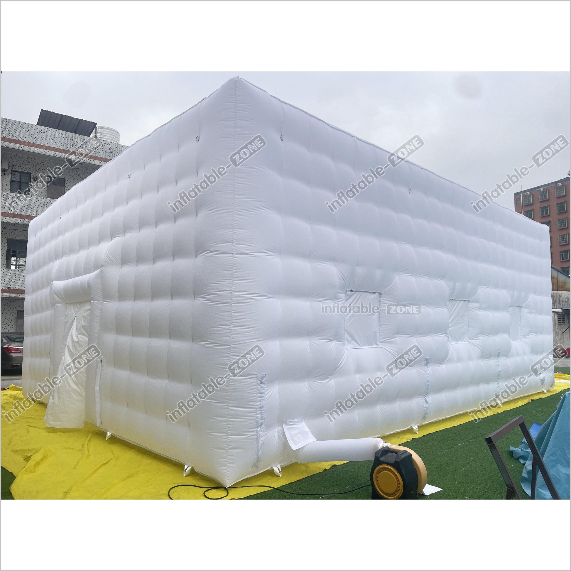 Outdoor Large Inflatable Air Cube Tent House White Inflatable Night Club Inflatable Disco Party Tent - Inflatable-Zone