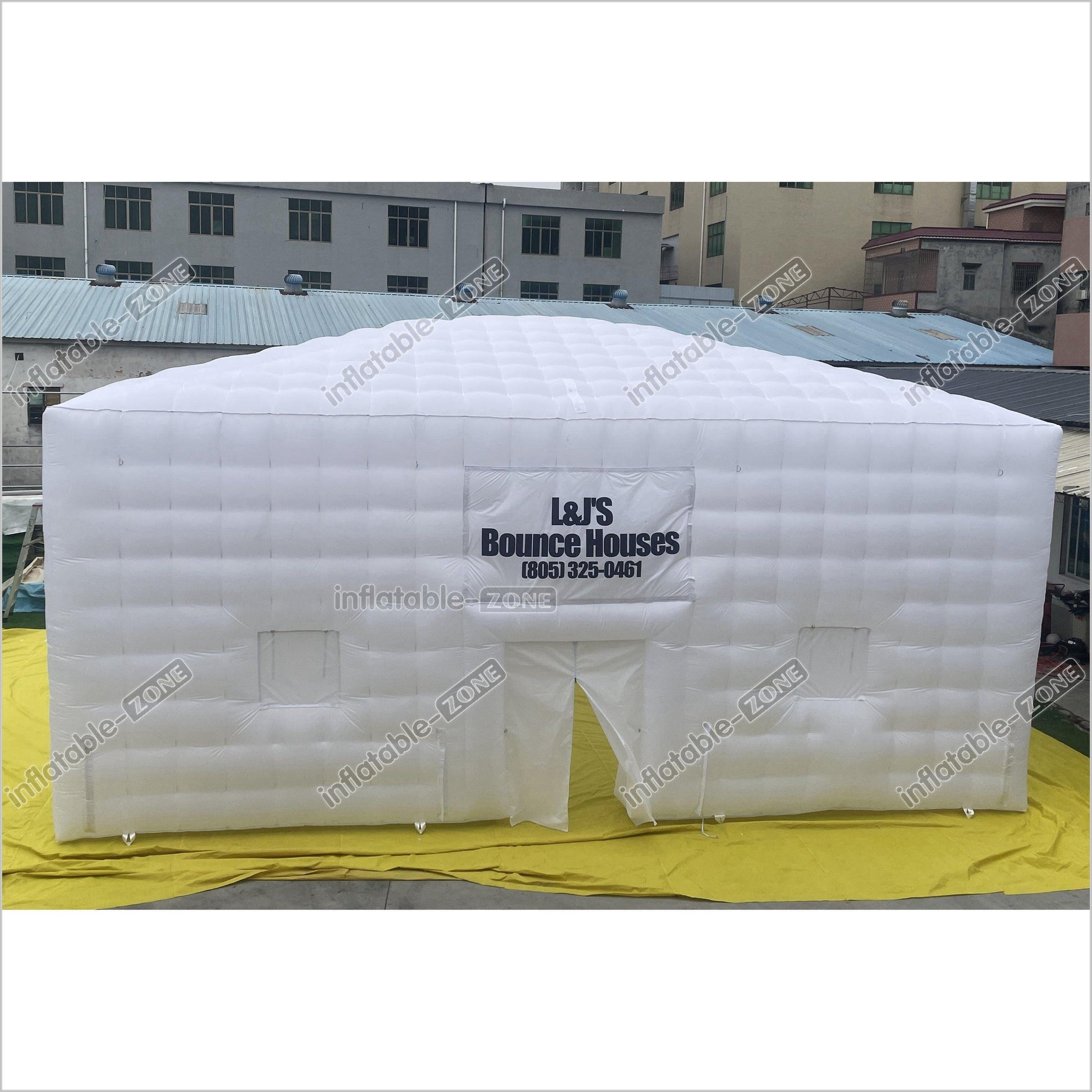 Outdoor Large Inflatable Air Cube Tent House White Inflatable Night Club Inflatable Disco Party Tent - Inflatable-Zone