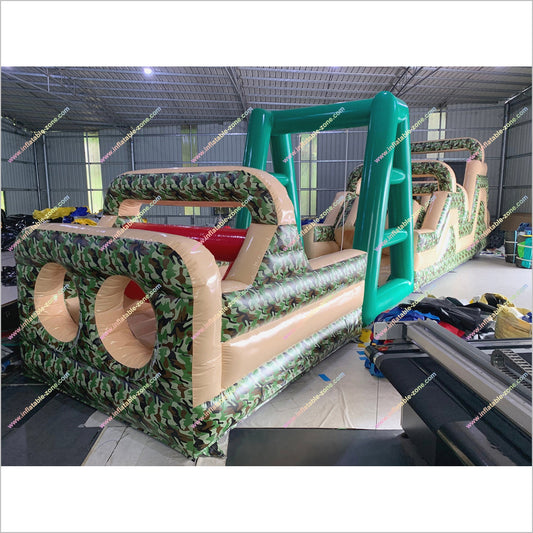Challenge Boot Camp Inflatable Army Obstacle Course Adult Party Entertainment Military Style Obstacle Course For Commercial
