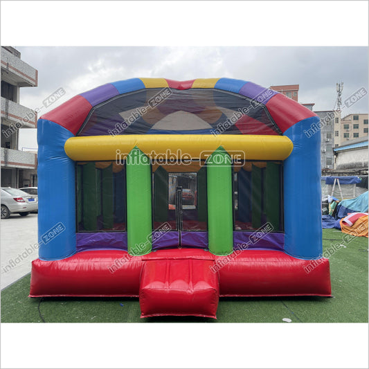Play Yard Inflatable Bouncer Blow Up Jumping Castle Birthday Party Giant Wacky Dome Bounce House - Inflatable-Zone