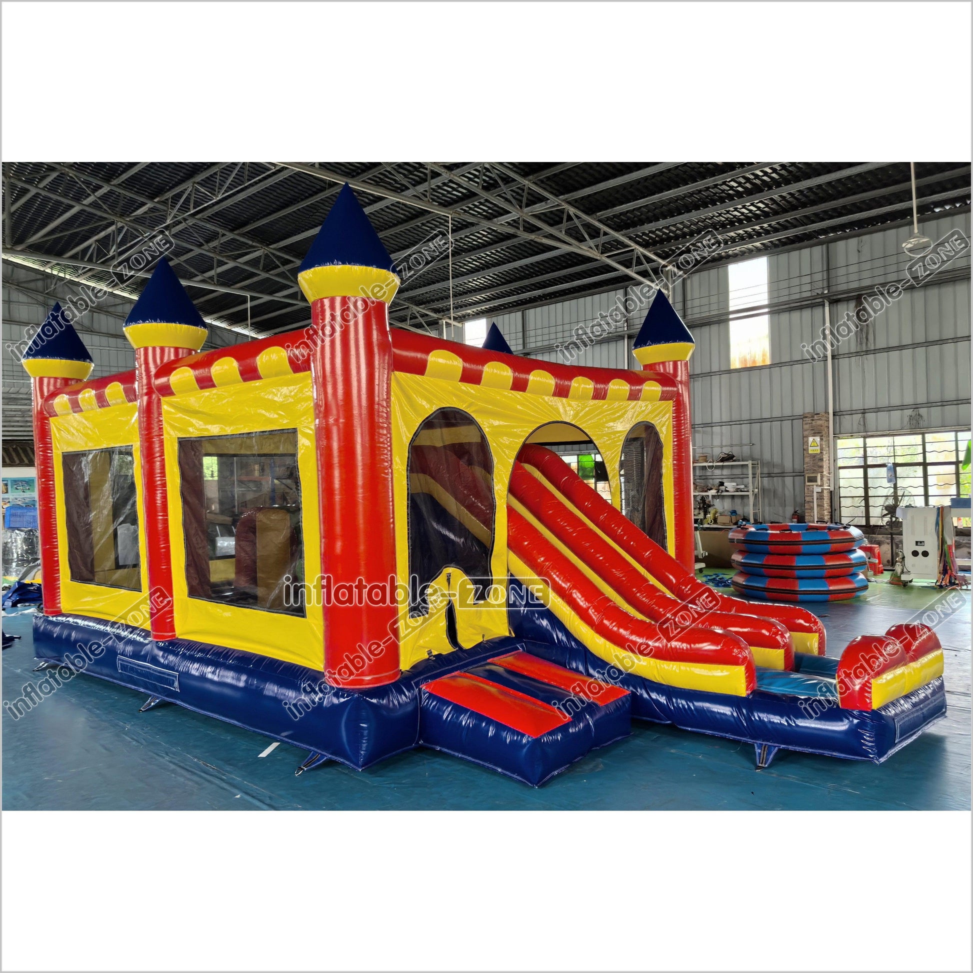 Commercial Inflatable Bouncy Castle With Slide Combo Inflatable Bounce House For Outdoor And Indoor Party Game - Inflatable-Zone