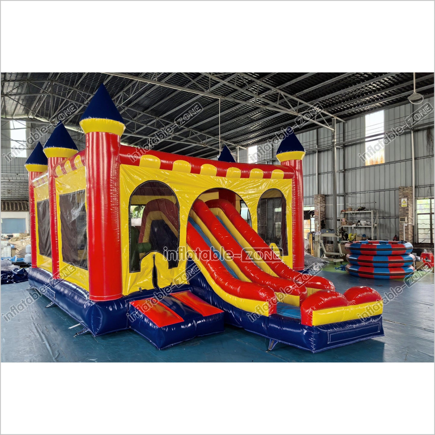 Commercial Inflatable Bouncy Castle With Slide Combo Inflatable Bounce House For Outdoor And Indoor Party Game - Inflatable-Zone