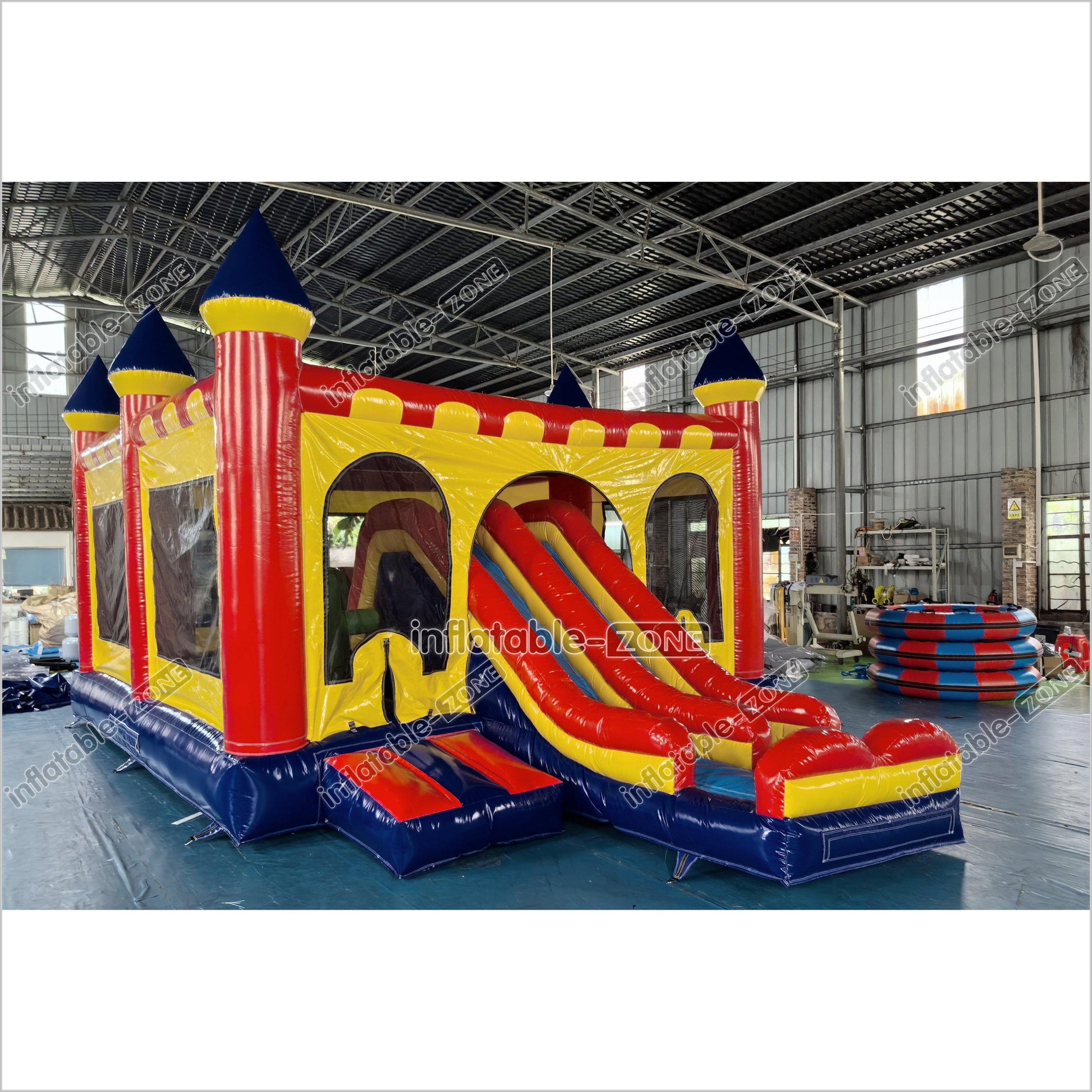 Commercial Inflatable Bouncy Castle With Slide Combo Inflatable Bounce House For Outdoor And Indoor Party Game - Inflatable-Zone