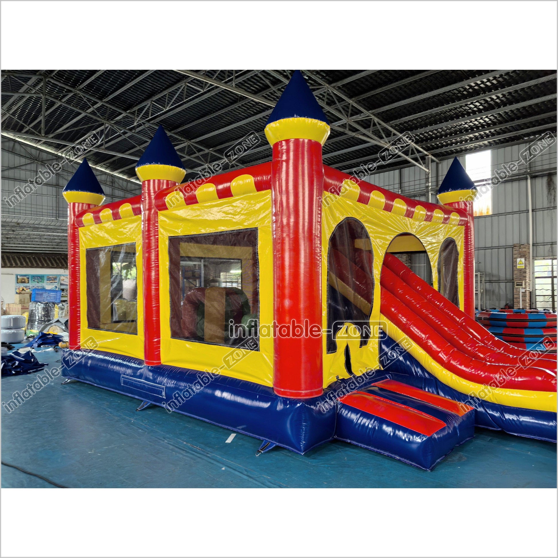 Commercial Inflatable Bouncy Castle With Slide Combo Inflatable Bounce House For Outdoor And Indoor Party Game - Inflatable-Zone