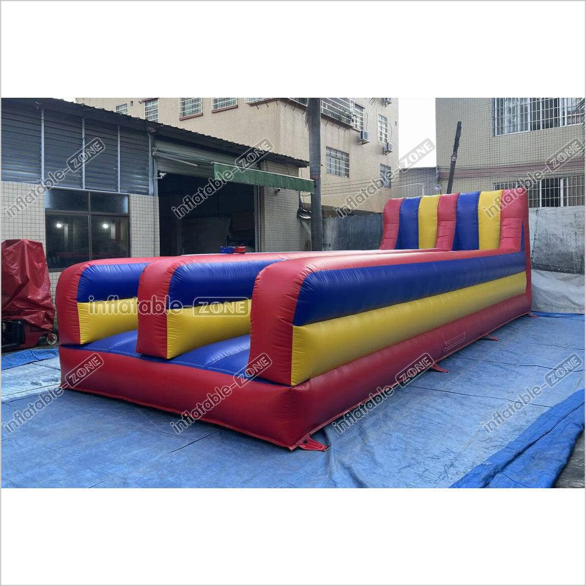 Inflatable Dual Lane Bungee Running Kids Adults Play Interactive Game Inflatable Bungee Run Challenge - Inflatable-Zone