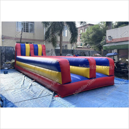 Inflatable Dual Lane Bungee Running Kids Adults Play Interactive Game Inflatable Bungee Run Challenge - Inflatable-Zone
