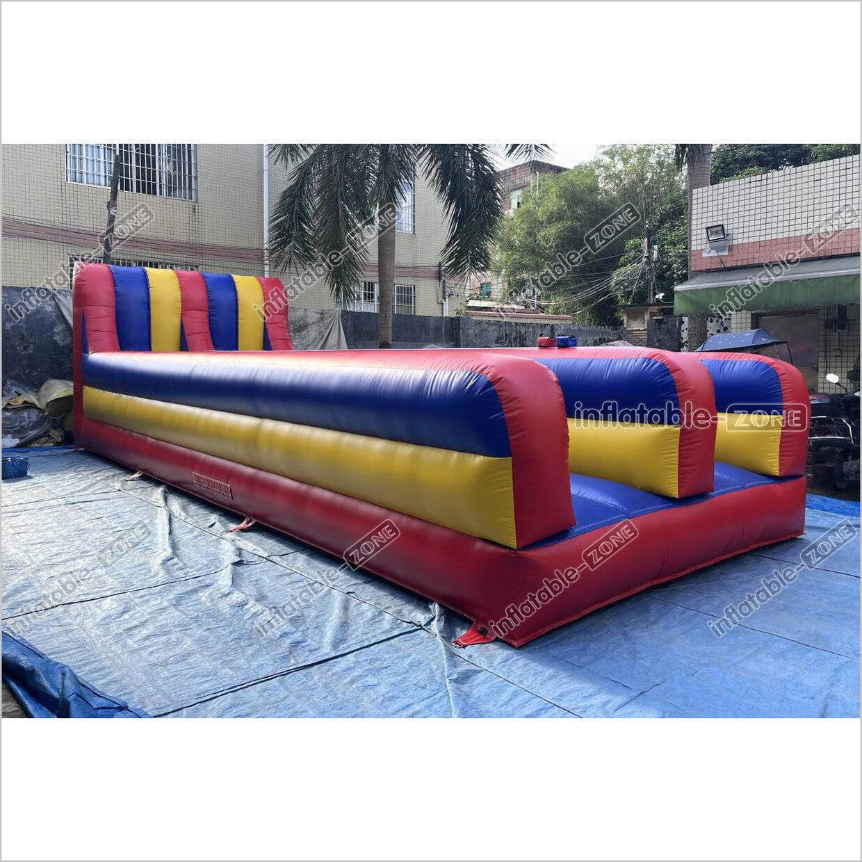 Inflatable Dual Lane Bungee Running Kids Adults Play Interactive Game Inflatable Bungee Run Challenge - Inflatable-Zone