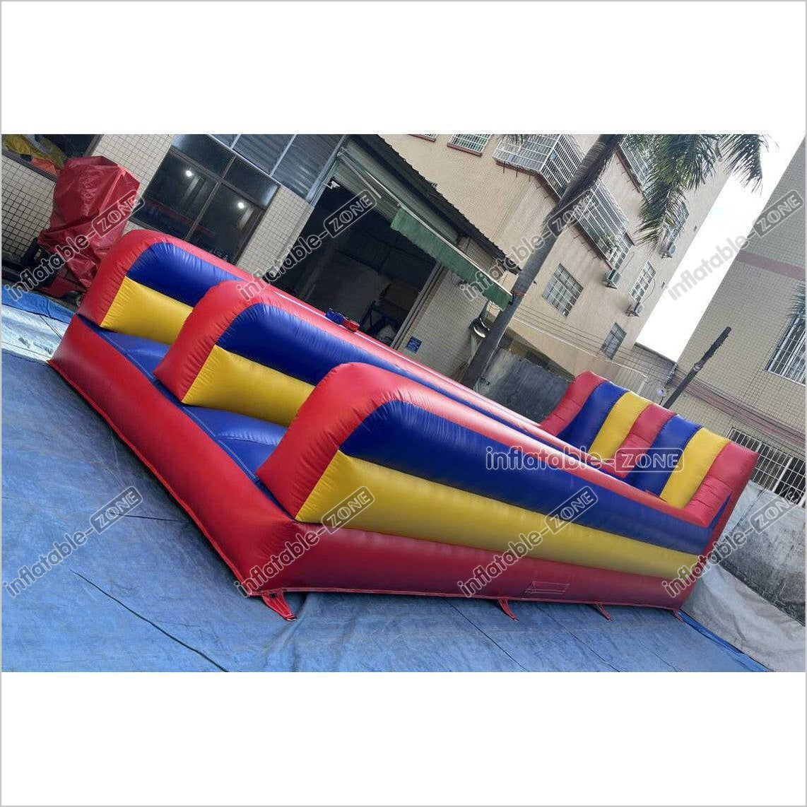Inflatable Dual Lane Bungee Running Kids Adults Play Interactive Game Inflatable Bungee Run Challenge - Inflatable-Zone