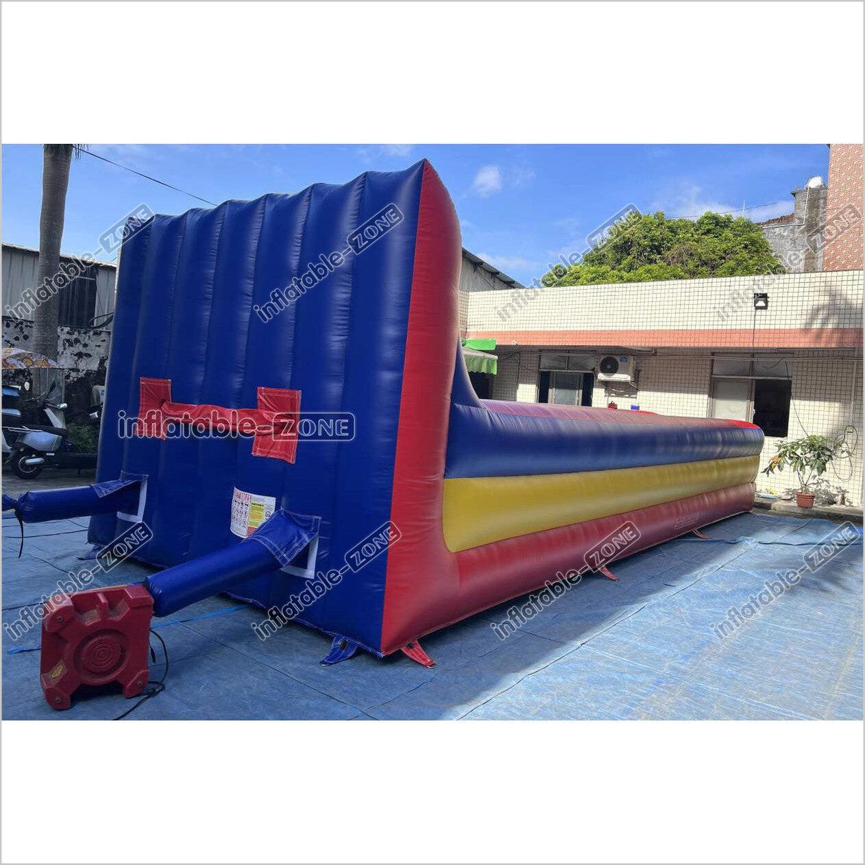 Inflatable Dual Lane Bungee Running Kids Adults Play Interactive Game Inflatable Bungee Run Challenge - Inflatable-Zone